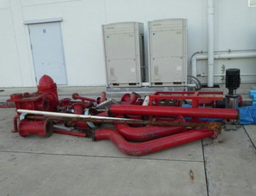 งานรื้อ vertical fire pump ที่โรงงาน lotte นิคมอมตะนคร